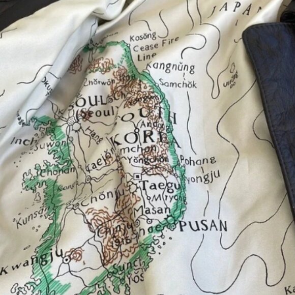 Brown Bomber Jacket with Ribbed Waistband - Picture 3 of 6